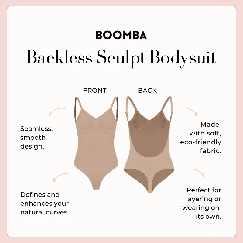 Backless Sculpt Bodysuit - Image 27