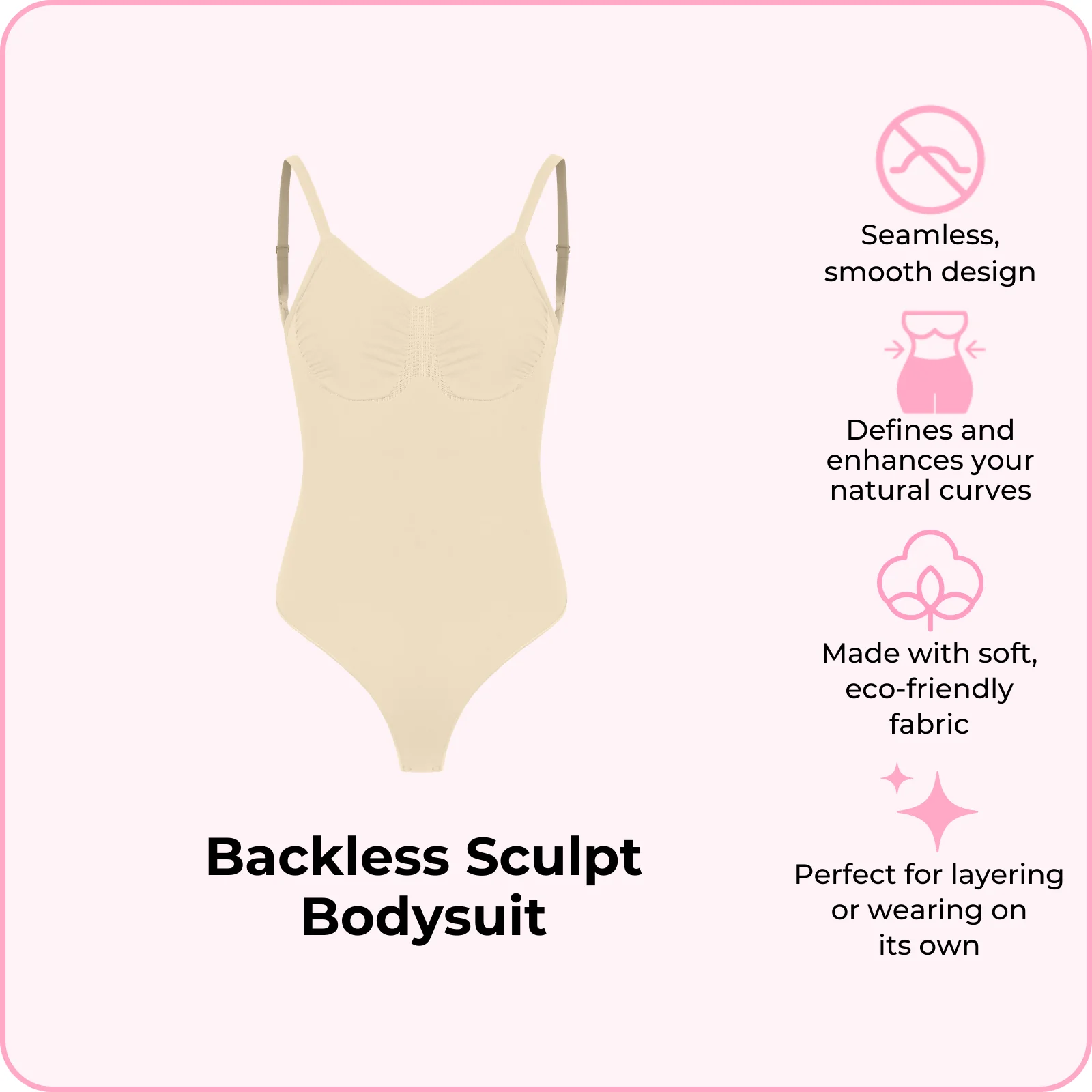 Backless Sculpt Bodysuit - Image 8