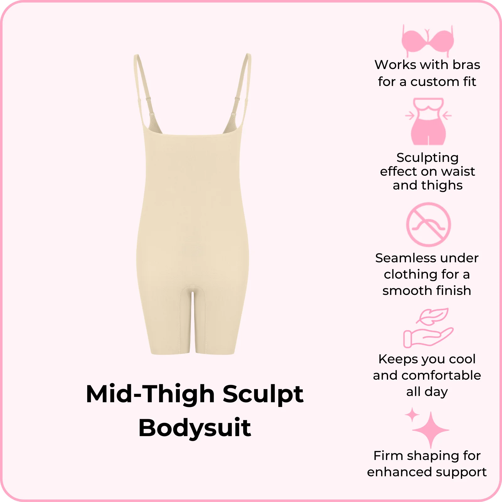 Mid-Thigh Sculpt Bodysuit - Image 8
